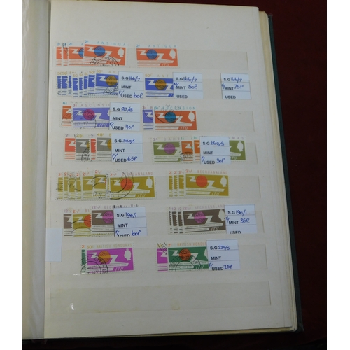 548 - British Commonwealth 1965 ITU and Int Co-op year A-Z m/m and used collection in stock book.