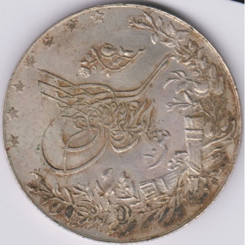 57 - Egypt 1910/13 10 Qirsh, silver, KM305, GVF