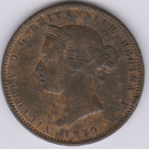 66 - Jersey 1870 one thirteenth of a Shilling, GVF/NEF with considerable lustre