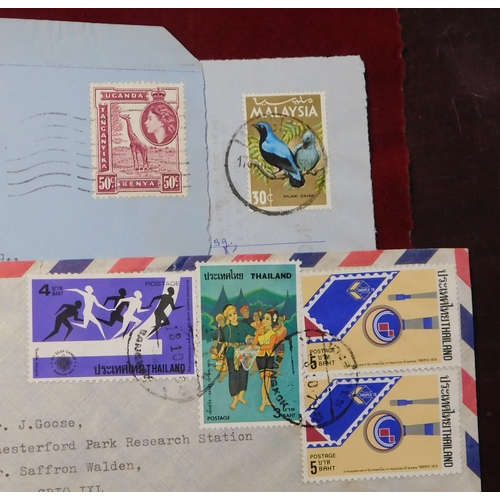 693 - Airmail covers - A nice used range with Air letters, and a range of Airmails to ok from Africa, Phil... 