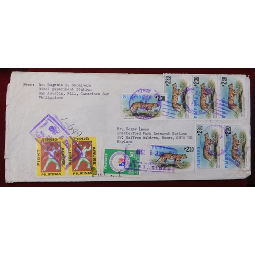 693 - Airmail covers - A nice used range with Air letters, and a range of Airmails to ok from Africa, Phil... 