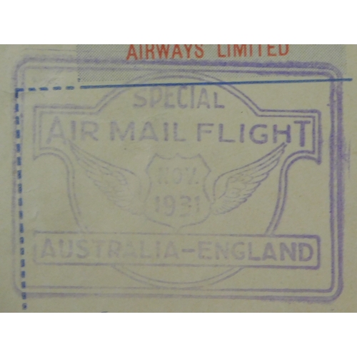 700 - Australia 1931 Commemorative Australian National Airways envelope for the 1st All Australian Air Mai... 