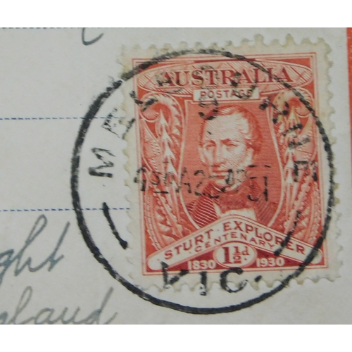 701 - Australia 1931 Airmail envelope commemorating the 1st Airmail Service Australia to the UK annotated ... 