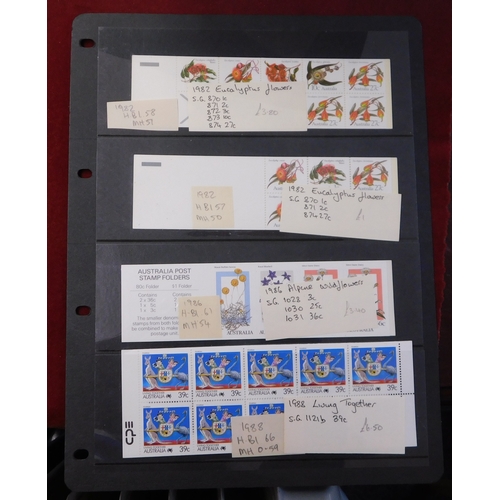 716 - Australia 1982-1992 x11 Australian Post Stamp booklets, no duplication and all in as new condition