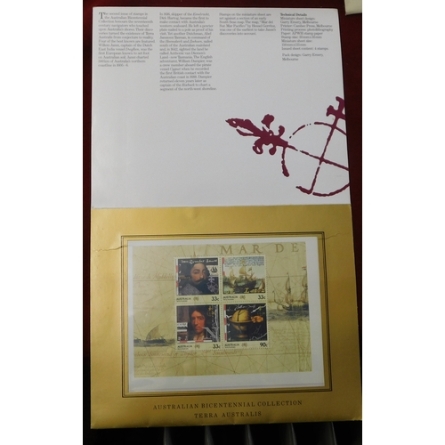 718 - Australia 1984-1988 Bicentenary of Australian Settlement collect of (16) Australia Post Presentation... 