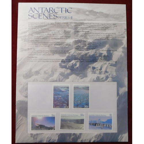 723 - Australian Antarctic Territory 1979-1988 x8 presentation packs, all different. Includes Ships, Scene... 