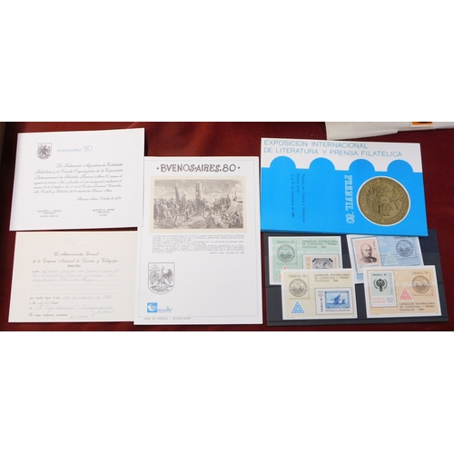 725 - Argentina 1979 'Prenfil 80' International Literature and Philatelic Press Exhibition. Folder issued ... 