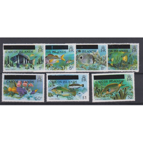 753 - Caicos Islands 1981 optd postage SG 1-7 u/m set.