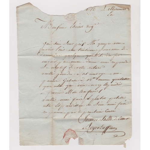 808 - France 1802 Postal History EL dated 1 Thermidor II (19th July 1802), posted to Toulouse. Manuscript ... 