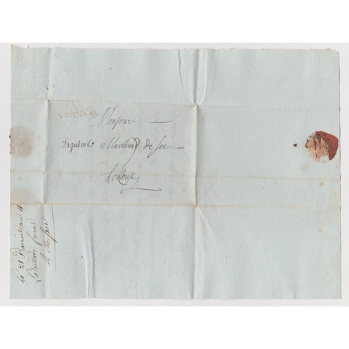 809 - France 1802 Postal History EL dated 21 Prairial AN11 (9 June 1802) posted to Toulouse. Manuscript po... 