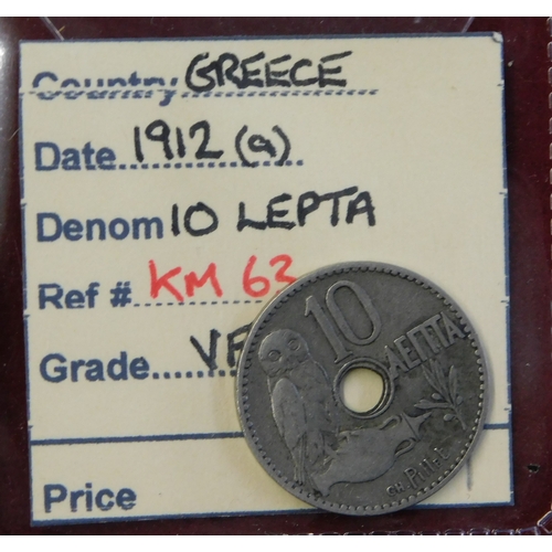 94 - Greece - Range of (22) mostly high grades, ticketed £50+