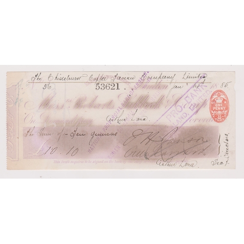 276 - Robarts Lubbock & Company, 15 Lombard Street, used order RO 30.11.82 lilac on white, watery banknote