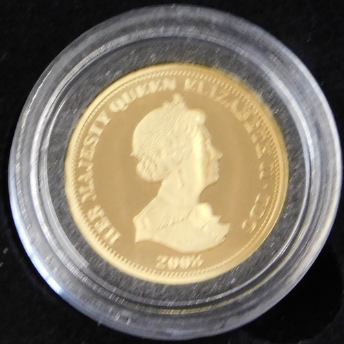 165 - Gold Trafalgar Half Guinea 22ct (4.29) proof, Tristan for Cunha struck to celebrate the 250th Annive... 