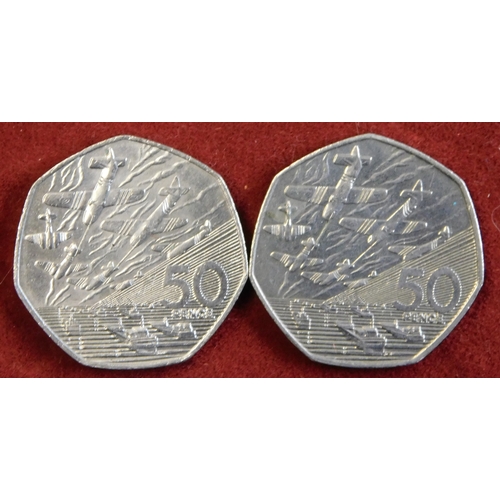 180 - Great Britain, range of 50p coins, early and later, many higher grade, are £2 (4)