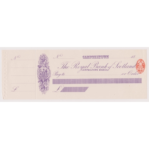 376 - Royal Bank of Scotland, Campbeltown, mint order with C/F RO 23.6.93, purple on white, printer Banks