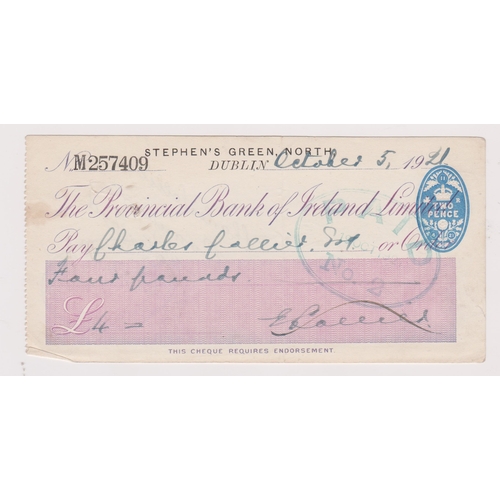 413 - Provincial Bank of Ireland Ltd, Stephen's Green, North, Dublin, used order BO11.4.21, lilac on white