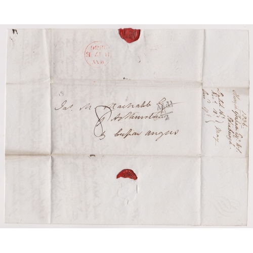 581 - Great Britain 1836 Postal History - Partial EL dated Edinburgh 16 May 1836 posted to Cupar Angus. Ma... 