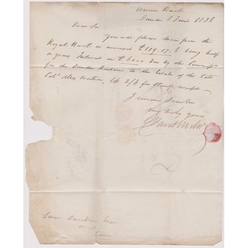 582 - Great Britain 1836 Postal History EL dated Dundee 8th June 1836, posted to Edinburgh. Manuscript 8 b... 