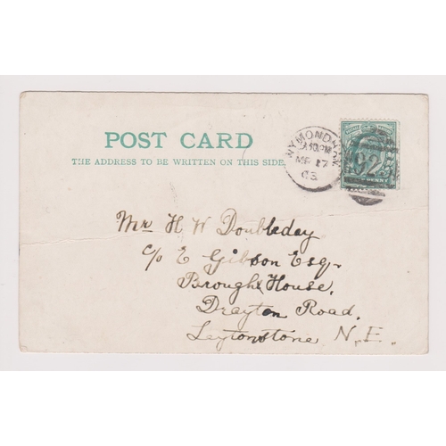 604 - Great Britain 1903 Wymondham Church picture postcard posted to Leytonstone. Cancelled 17.3.1903 with... 