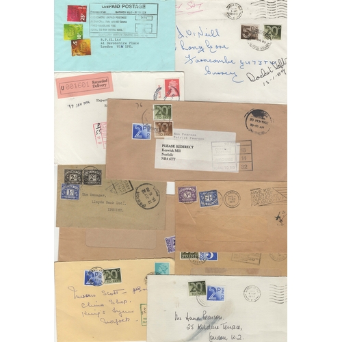 626 - Great Britain 1952-1994 x10 Covers with various 'To Pay' cancels and postage due stamps