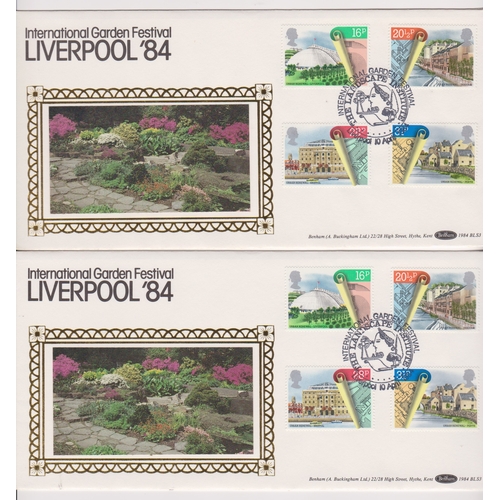 647 - Great Britain 1984 (10 April) Urban  Renewal set on Benham Gold Liverpool Landscape Institute offici... 