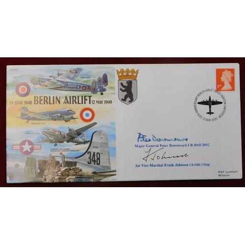 656 - Great Britain 1989-2004 Group of 8 Berlin airlift anniversary covers all flown and most signed. All ... 