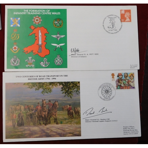660 - Great Britain Postal History group of (14) British Army covers featuring events and anniversaries ma... 