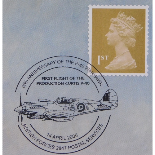 667 - Great Britain 2005 112 Squadron illustrated cover showing a/c flown by Neville Duke in WWII. Signed ... 