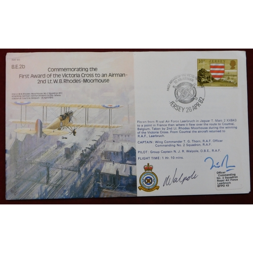 669 - Great Britain Postal History group of 10 RAF Museum covers all flown and signed featuring Pilots and... 