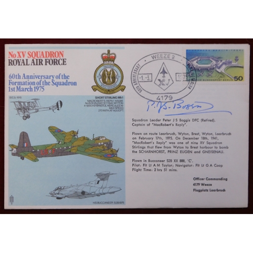 669 - Great Britain Postal History group of 10 RAF Museum covers all flown and signed featuring Pilots and... 