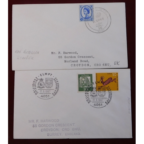 677 - Great Britain Postal History BFPO group of (12) RAF Germany Philatelic Club items, many with cachet ... 