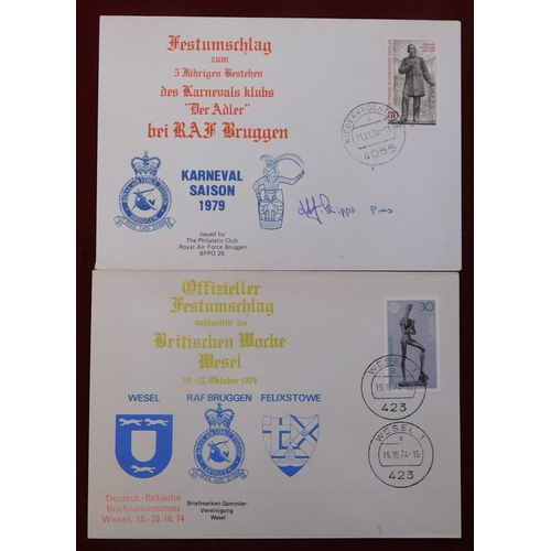 677 - Great Britain Postal History BFPO group of (12) RAF Germany Philatelic Club items, many with cachet ... 