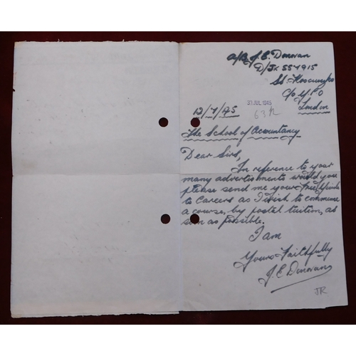 679 - Great Britain forces Mail - Forces Air Letter posted to Glasgow, cancelled Maritime Mail posted from... 