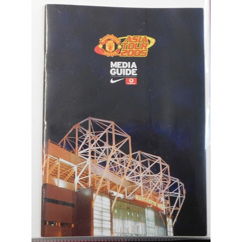 11 - Three folders of Manchester United ephemera from the 1970s to the 2000s. A hospitality card at Wembl... 