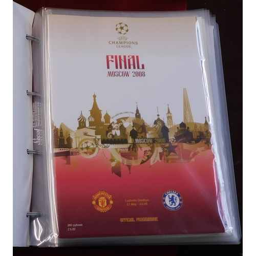 17 - A binder of items chronicling Manchester United's Champions League victory over Chelsea in Moscow on... 