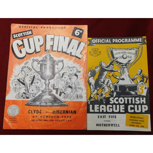 179 - A collection of 25 Scottish programmes almost all from 1950s. East Fife v Motherwell SLC Semi Final ... 