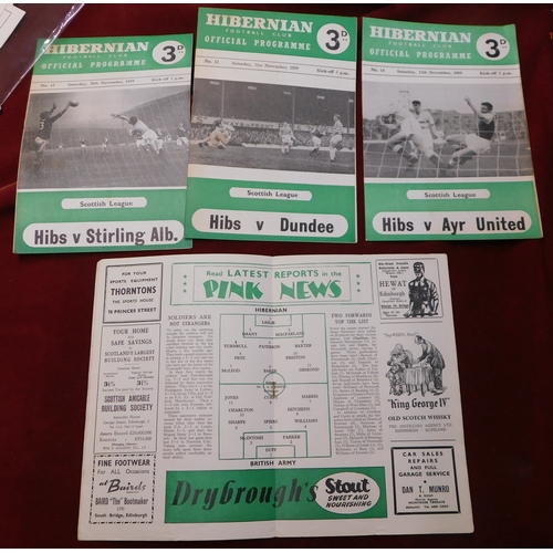 179 - A collection of 25 Scottish programmes almost all from 1950s. East Fife v Motherwell SLC Semi Final ... 