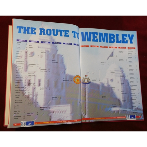 18 - Official Bound programme for the Manchester United v Newcastle United FA Cup Final 22nd May 1999. Th... 