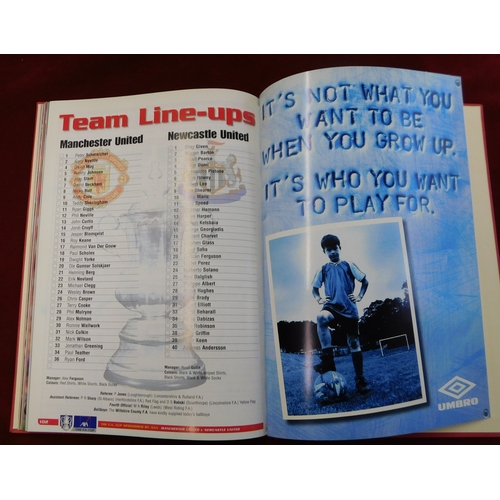 18 - Official Bound programme for the Manchester United v Newcastle United FA Cup Final 22nd May 1999. Th... 