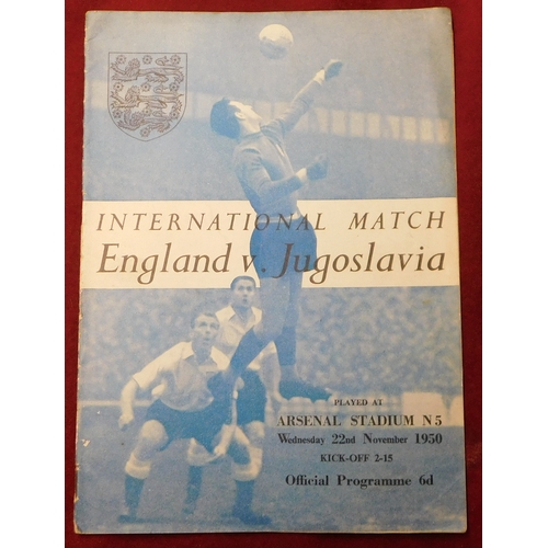 180 - A collection of 26 programmes almost all Big match starting from the 1940s England v Ireland Amateur... 