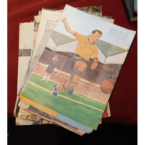 182 - A collection of 4 scrap books from the late 1950s with action pictures and team photos some from new... 