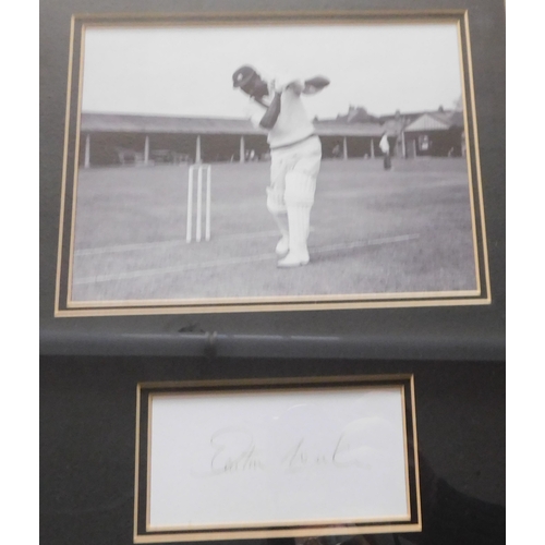 203 - Signed Cricket Photo, Viv Richard Hadlee framed,  this item comes with a full Certificate of Authent... 