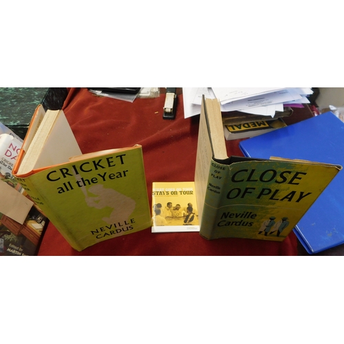 228 - Books, A collection of (7) includes Cricket Country by Edmund Blunden, W.G. Grace, Close of Play Nev... 