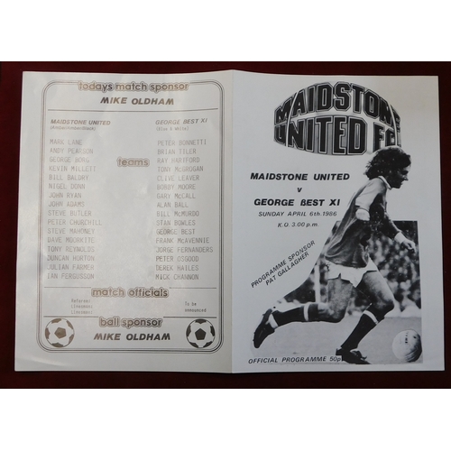 23 - A collection of 35 programmes with George Best playing for teams other than Manchester United to inc... 