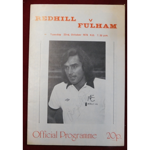 23 - A collection of 35 programmes with George Best playing for teams other than Manchester United to inc... 