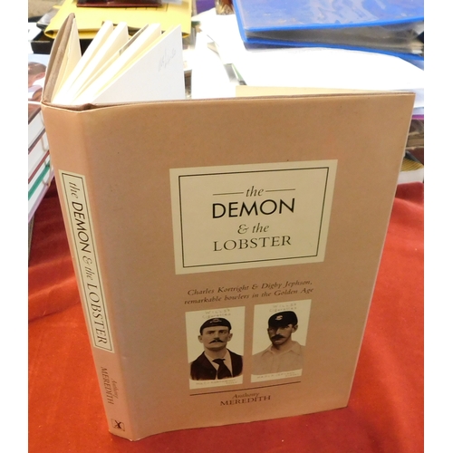 232 - Books (6) includes Harold Larwood, The Demon and the Lobster, Douglas Jardine Spartan Cricketer, Gue... 