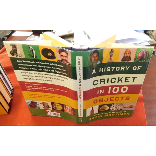 233 - Books (6) includes W.G's Birthday Party, A History of Cricket in 100 Objects, The Authors XI A seaso... 