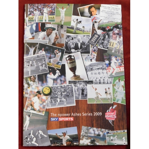 243 - A Collection of (14) of Cricket Third Test Match  glossy programmes some have ticket in side from th... 