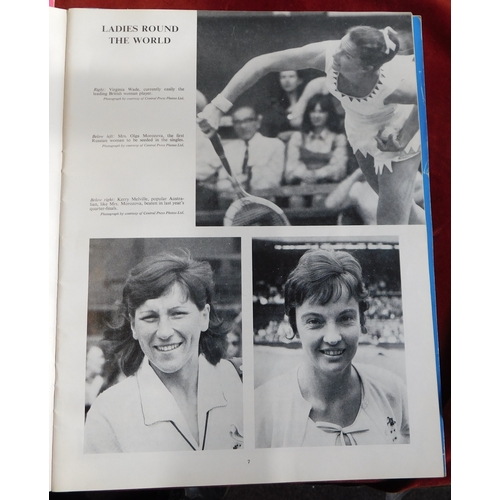 245 - Lawn Tennis (6) Lawn Tennis Championship Programmes dated  1968 to 1970 all in good condition