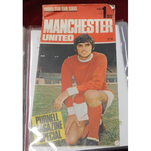 28 - A magnificent folder of George Best items. Includes a Funeral Service brochure, Itinerary with fligh... 